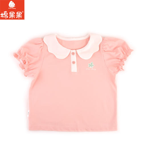 棉果果夏季新品女童珠地棉短袖POLOM222140224235 商品图1