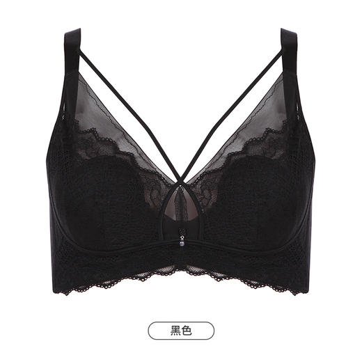 都市丽人舒软挺塑轻塑塑身内衣女蕾丝BC杯适穿3/4杯超薄款速干调整型文胸无钢圈四排扣LJ43B8 商品图10