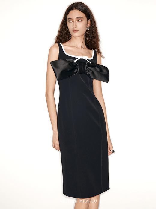 【黑夜琉璃】造型蝴蝶结背后松紧带抹胸上衣 商品图2