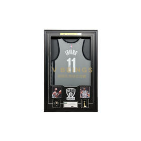 收藏系列 欧文 篮网队11号灰色 亲笔签名球衣