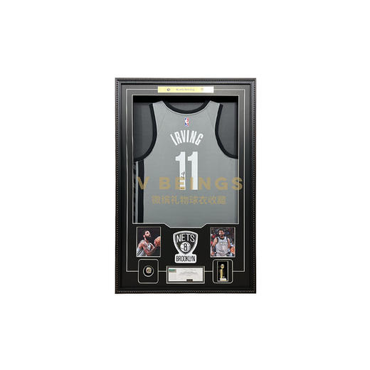 收藏系列 欧文 篮网队11号灰色 亲笔签名球衣 商品图0