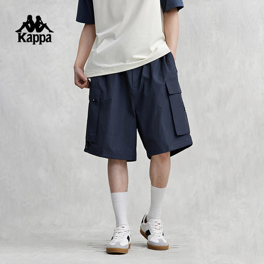 Kappa卡帕短裤2024新款男夏防水篮球裤宽松五分裤多口袋工装裤K0E32DY31D 商品图3