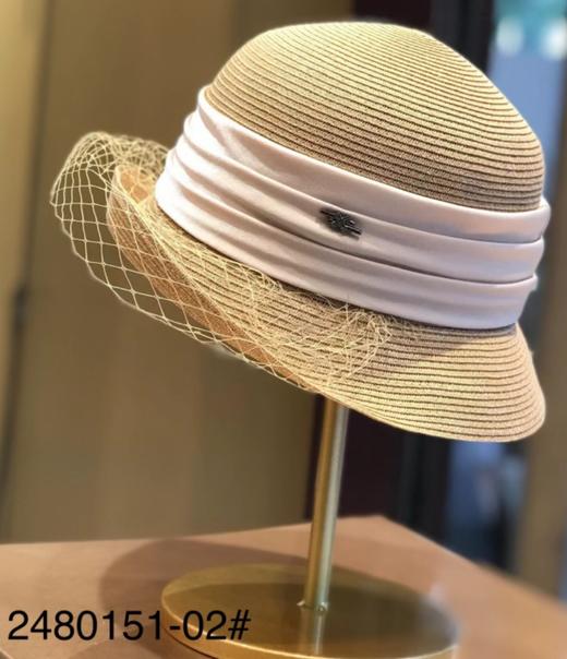 优品堂【雅韵悠扬】法式可上翘、可平戴网纱盆帽太阳帽 商品图3