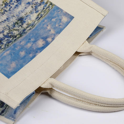 油画覆膜帆布托特包手提包手拎外出单肩购物袋大容量定制帆布袋 商品图3