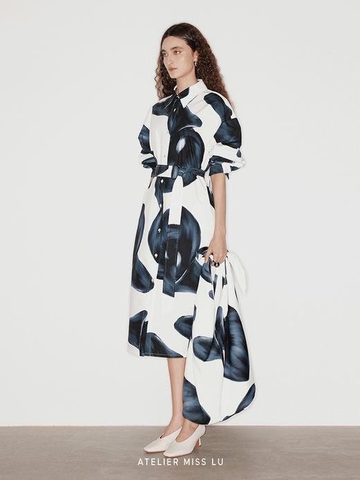 【流浪诗人】品牌定染马蹄莲印花大号单肩包 商品图3