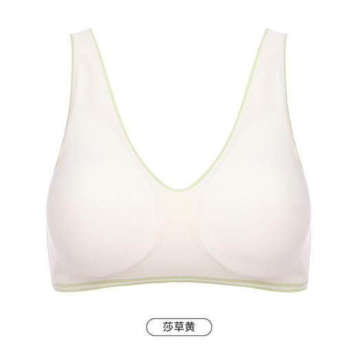 都市丽人Vbra内衣深V领口内衣女泳布文胸无尺码3/4杯薄款无钢圈无排扣LB46K4 商品图9