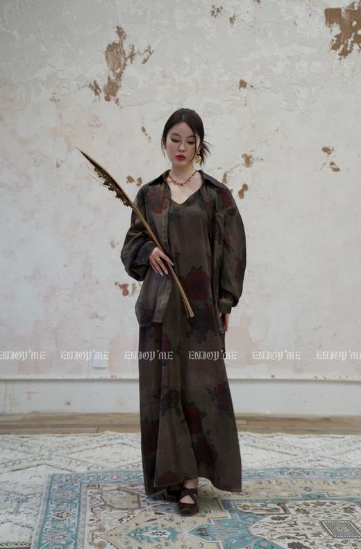 【门店同款】ENJOY夏季云敛-禅意灰烬玫瑰衬衫 157030347 商品图0