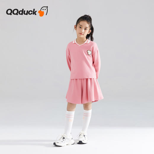 【清仓捡漏】【两件套】【120-165】【可可鸭】女童套装学院风运动两件套 商品图2