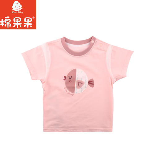 棉果果夏季新品女童纯棉短袖T恤M222140224210 商品图1
