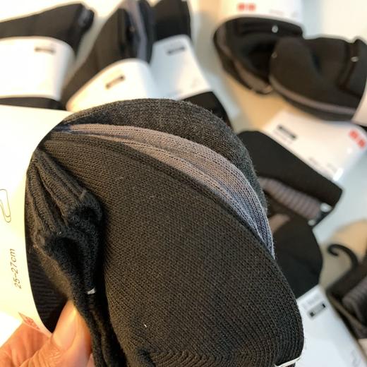 特价出~ U家男款竖纹理中通袜（一卡3双 ） 商品图6