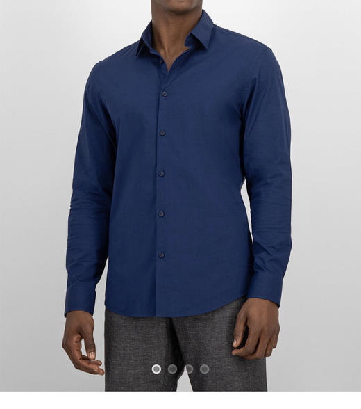 1U1U 弹力速干 运动休闲 薄款长袖衬衫 CS202 商品图3