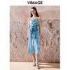 VIMAGE纬漫纪夏季新款设计感显瘦无袖背心上衣V2113717 商品缩略图1
