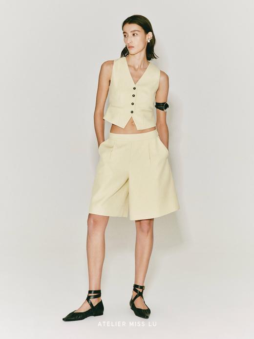 【杏仁撞奶】百慕大廓形中裤 商品图1