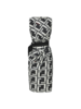 【波澜】品牌定制字母印花飘带褶皱修身连衣裙 商品缩略图4