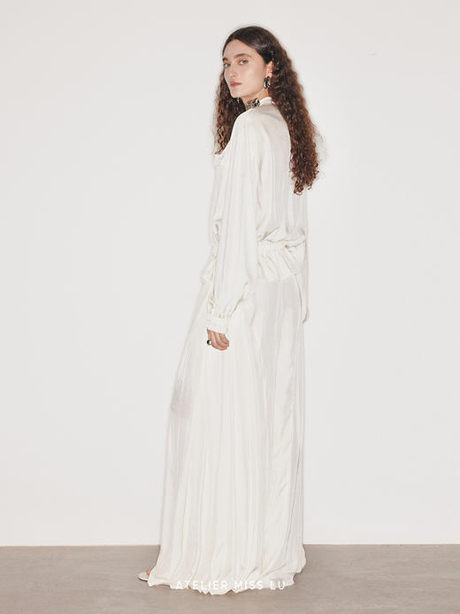 【海盐苏打】复古设计感拉链醋酸上衣 商品图2