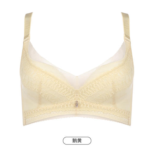 都市丽人舒软挺塑轻塑调整型内衣女蕾丝塑身AB杯3/4杯薄款文胸无钢圈四排扣LJ42C5 商品图10