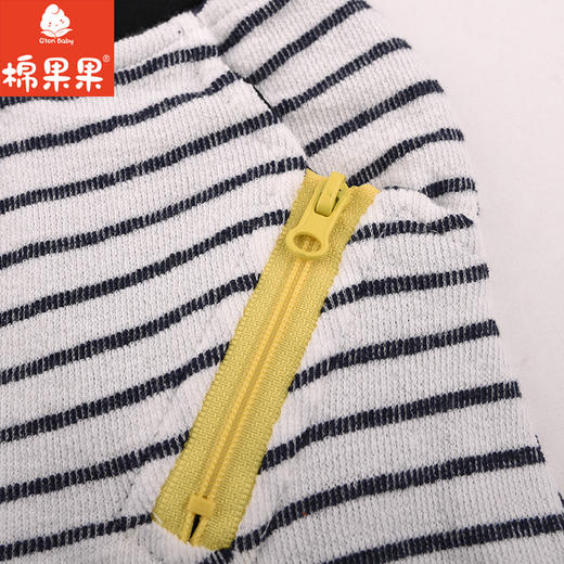 棉果果夏季男童条纹中裤短裤M212202218261 商品图1