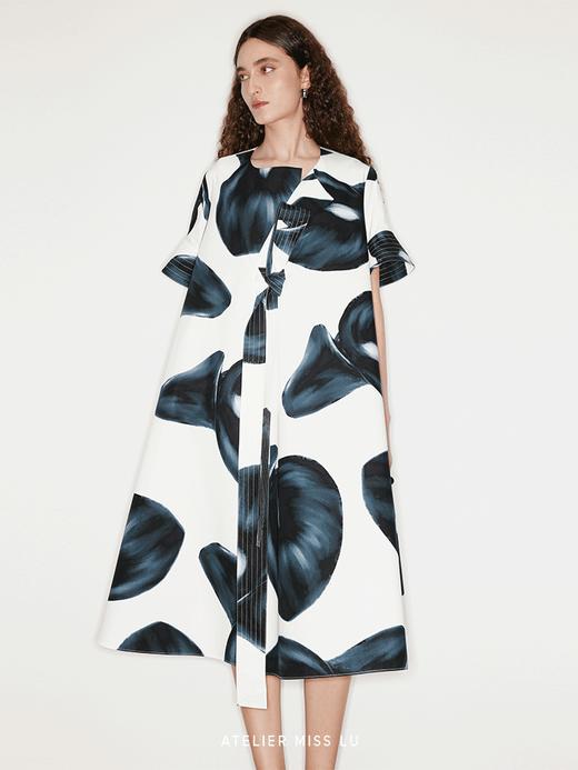 【夏日特调】品牌定染马蹄莲印花廓形连衣裙 商品图3