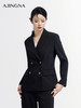【商场同款】阿菁娜2024春季新款简约经典双排扣西服A29C108007 商品缩略图3