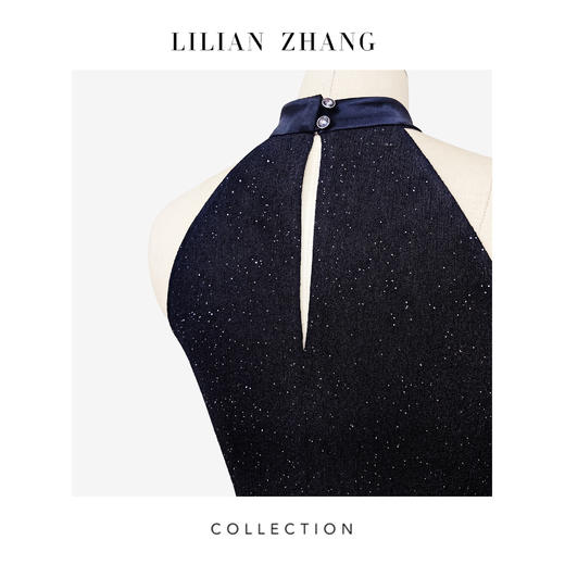 C系列—都市力量—繁花盛绽 —挚爱针织挂脖式露肩背心松紧中高腰裤 商品图4