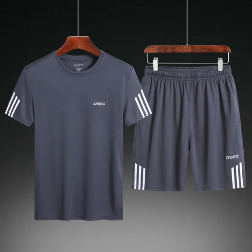 FXQ【仅需39.9到手！运动速干两件套！】2024新款黑科技速干运动两件套！修身版型！透气速干！弹力舒适！日常运动穿搭两不误！-YDXPXH0403 商品图3