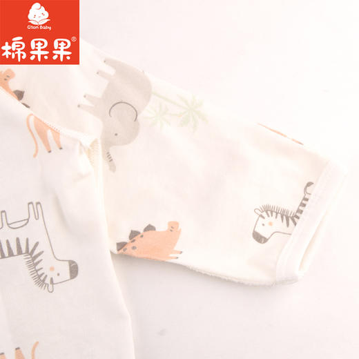 棉果果夏季新品5A抗菌纯棉长袖半背衣M201110224375 商品图2