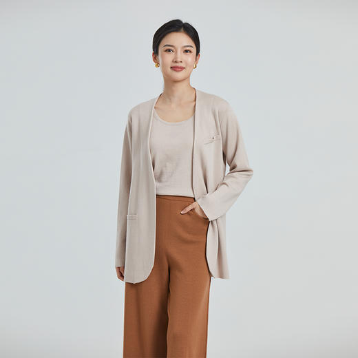 东黎 • 山羊绒女士春夏季精纺西装休闲商务风开衫 4209 商品图1