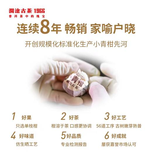 茶妈妈陈皮普洱小青柑（12颗精装）  120克  2023年 商品图1