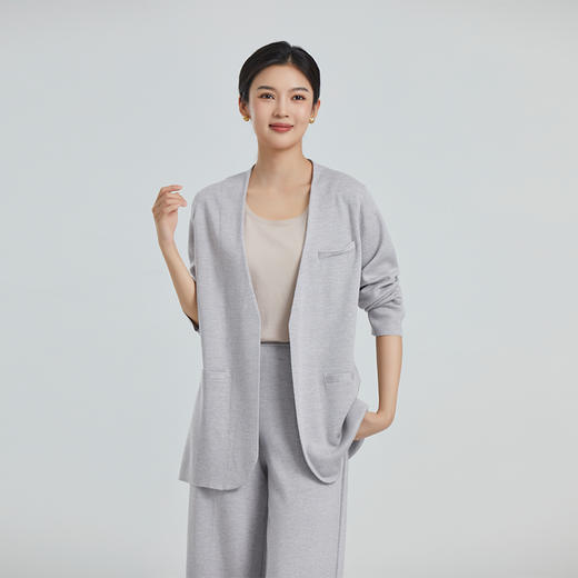 东黎 • 山羊绒女士春夏季精纺西装休闲商务风开衫 4209 商品图3