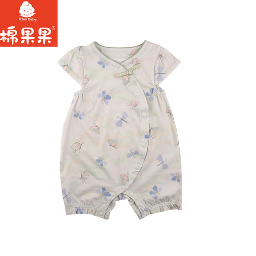 棉果果夏季新品纯棉女童国风连体衣M222720424203 商品图1