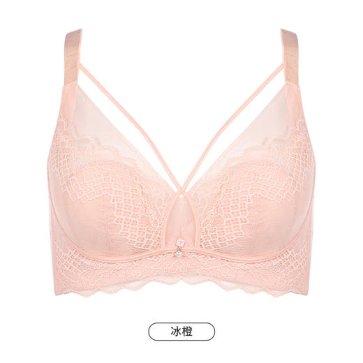 都市丽人舒软挺塑轻塑塑身内衣女蕾丝BC杯适穿3/4杯超薄款速干调整型文胸无钢圈四排扣LJ43B8 商品图13