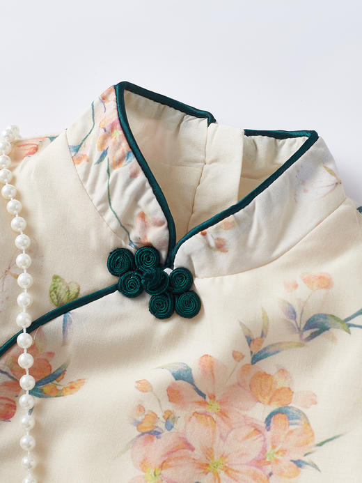 婴儿新中式旗袍盘扣裙2024春季女宝宝公主连衣裙女童春秋裙子 商品图2