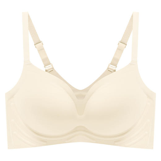 「穿出漫画胸！四款配色」 诗婷娜外扩果冻内衣女小胸聚拢平胸显大夏季无钢圈无痕文胸罩 商品图4