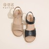 信诺 真皮舒适女鞋 2024新款夏季外穿平跟中年妈妈鞋一字带女凉鞋L368-11 商品缩略图3