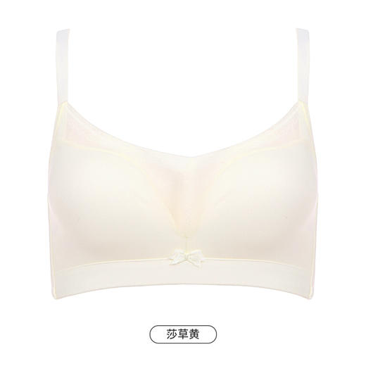 都市丽人自然舒适内衣女锁边文胸B杯适穿3/4杯薄款无钢圈三排扣LB42D8 商品图11