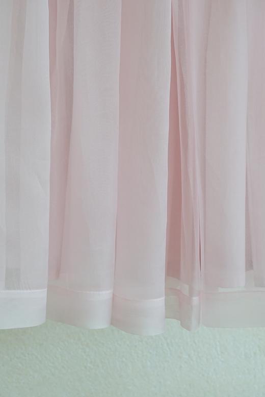 ECOLE DE CURIOSITES 真丝欧根纱面料轻粉半身裙 商品图11