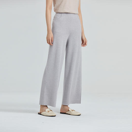 东黎 • 山羊绒 女士春夏季精纺垂感显瘦阔腿裤  4201 商品图5