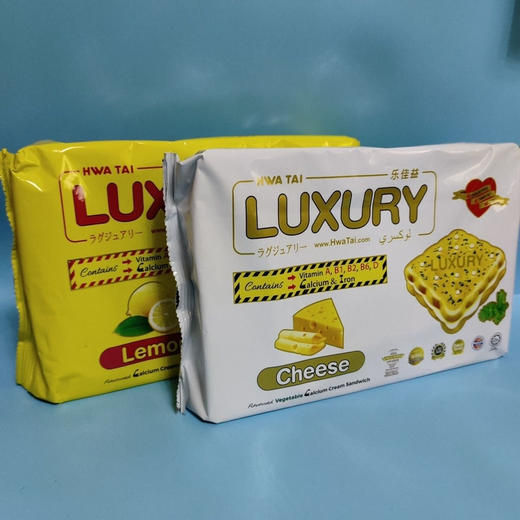 华大乐佳益芝士味夹心饼干200g 商品图1