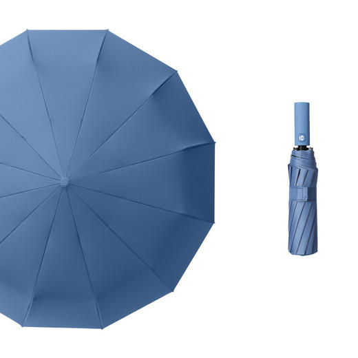 【单手一键开伞，从容省力！】折叠12骨全自动雨伞男大号双人女，晴雨两用遮阳防晒防紫外线太阳伞-lm！ 商品图3