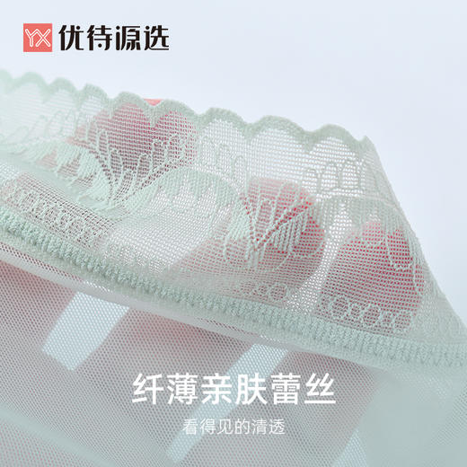 【39元3条，下单拍3】柔美蕾丝棉质底裆清爽透气女式内裤底裤YXNW022 商品图6