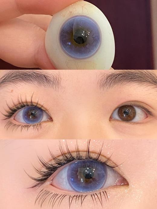 Focusmoon 半年抛 向心引力 14.5mm 两片装 绝美清透宝石紫色美瞳 商品图4