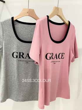 好身材必入美式撞色T