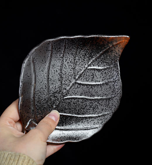 叶子香台创意陶瓷树叶香插线香香座熏香道具香托烛台配件 商品图7