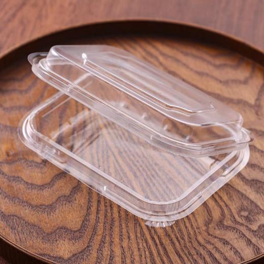 【50个】QS-027透明一体吸塑盒 蛋糕卷慕斯麻薯西点透明包装打包盒 商品图1