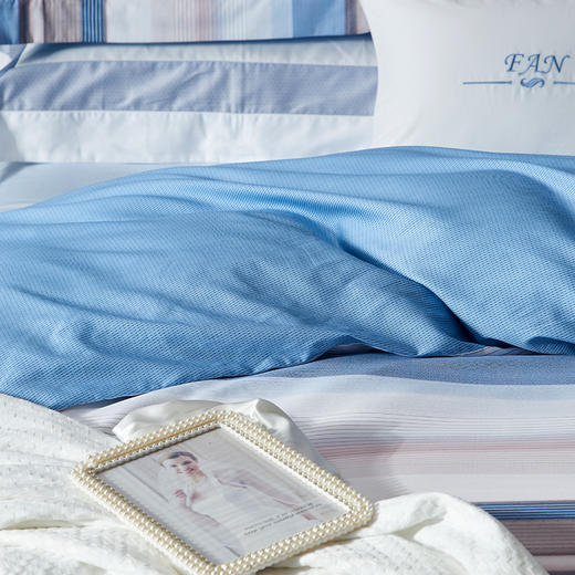 【6F】富安娜床单四件\卡罗风情，蓝 商品图6