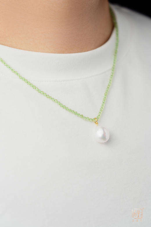 天然彩宝巴洛克珍珠项链 商品图7