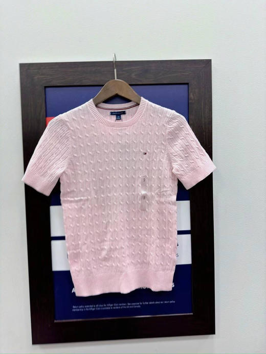 更多新色加入！！！¥350美国直邮Tommy女士麻花螺纹针织衫短袖 商品图11