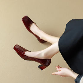 【预售5天】法式时尚方头，职业通勤低跟单鞋SY&G2002-1