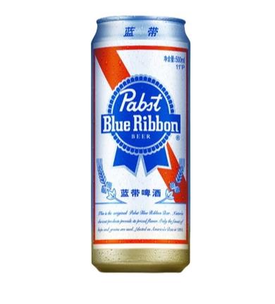 Blue ribbon蓝带啤酒经典8°P500ml罐装 商品图0