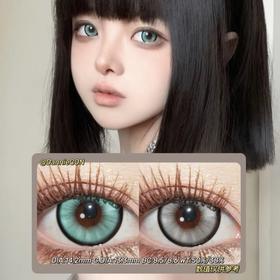 Woolilens半年抛&日抛·仿生人灰&仿生人绿·14.2mm(着色参考13.3mm) 0-800度(无525/575) 非离子